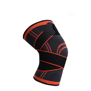 Supporto per Ginocchio per Corsa, Camminata e Ciclismo - Arancione, S