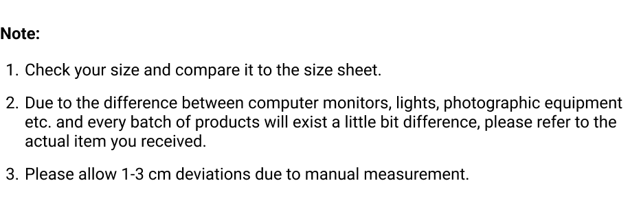 Size guide