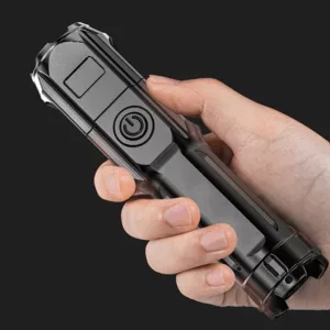 Torcia Telescopica Ricaricabile USB Luce Forte