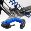 lucchetto per bici, lucchetto a cavo per bici, antifurto per bici, lucchetto a combinazione a 4 cifre