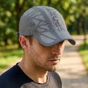 Elegante cappellino estivo in rete traspirante da baseball