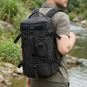 Zaino tattico da trekking impermeabile ad alta capacità per pesca e attrezzatura