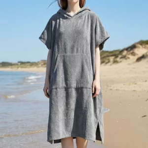 towel poncho, hooded beach towel, beach poncho, hooded poncho towel