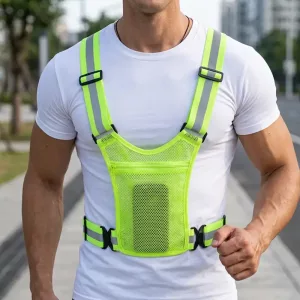 safety vest, running vest, reflective running vest, high visibility vest