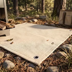 heat resistant mat, fireproof mat, fire pit mat
