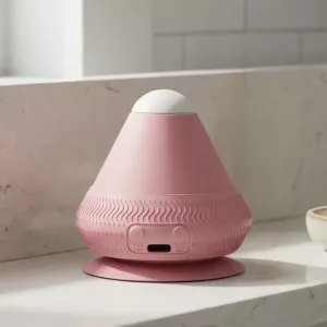 Massaggiatore ricaricabile in silicone con ventosa