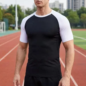 T-shirt sportiva a compressione da uomo