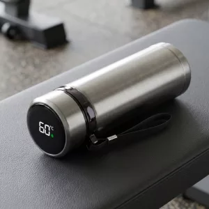 Borraccia sportiva in acciaio inox Thermoflask isolata con display della temperatura