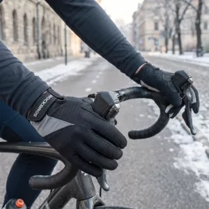 Guanti invernali da ciclismo antivento e antiscivolo con dita touchscreen